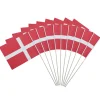 Gamle Danmark Pynt & Festudstyr|Flag & Flagstænger*Dannebrog på bambuspind 10 stk.