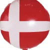 Pynt & Festudstyr*Dannebrogsflag folieballon Ø 45 cm