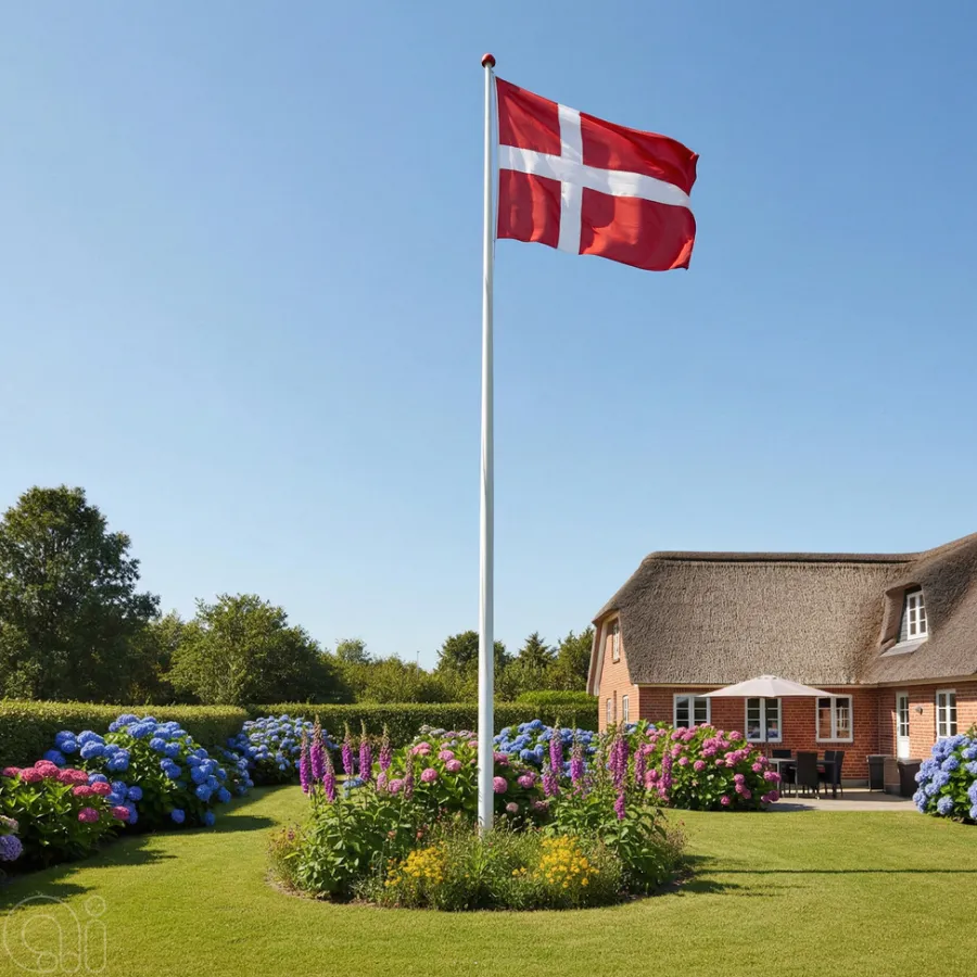 Gamle Danmark Flag & Flagstænger*Dannebrogsflag 170 x 225 cm
