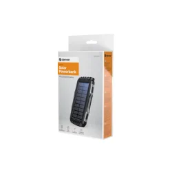 Denver Lyd & Tilbehør Til Mobiltelefoner|Campingudstyr*PSO-20010MK2 Solar Powerbank