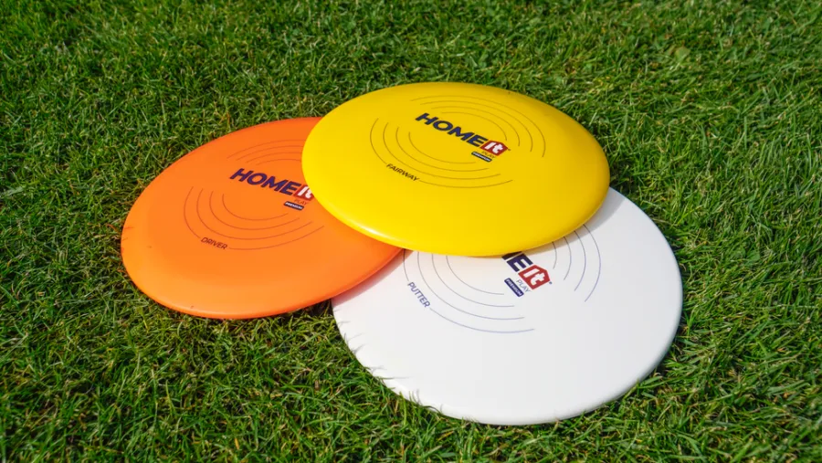 HOME it PLAY PREMIUM Spil & Underholdning|Sport & Motion*Discs t/discgolf premium 3 stk. Orange/gul/hvid