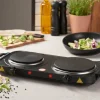 DAY Køkkenudstyr*Dobbelt kogeplade Ø15/Ø18 2500 W -