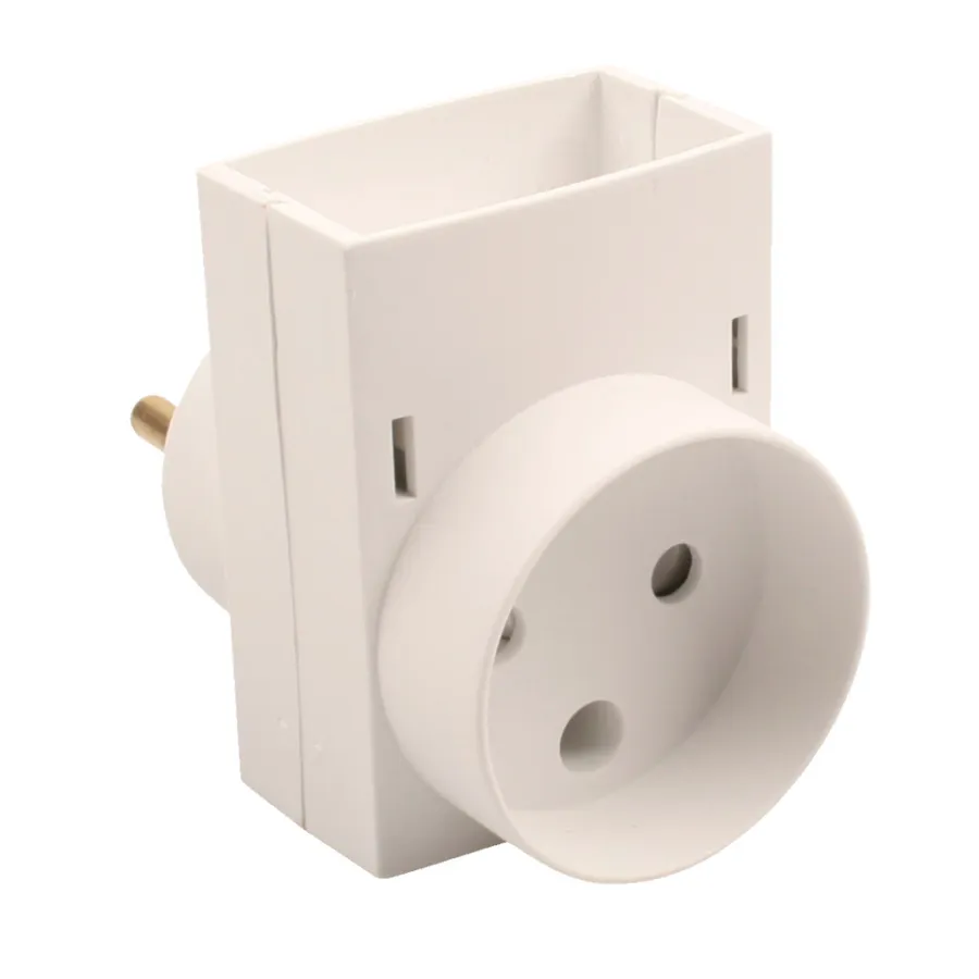 Elworks Stikdåser|Stikpropper*Dobbeltstik D3 1F+1R - Hvid