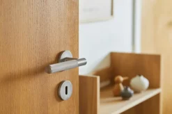 Homefixer Dørhåndtag & Nøglecylindre*Dørgreb 13,5 cm mat satin nikkel -