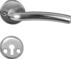 HOME it Dørhåndtag & Nøglecylindre*Dørgreb indvendig L-form bue mat krom