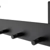 HOME it Knager & Knagerækker|Tøjstativer & Garderobeindretning*Dørknagerække sort stål 32 cm