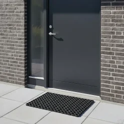 Dørmåtter*Dørmåtte i gummi 40 x 60 cm Sort