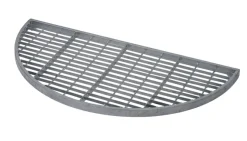 Dørmåtter*Dørrist galvaniseret stål halvmåne 80 x 40 cm