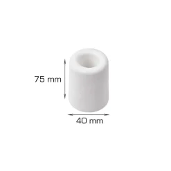 HOME it Dørstoppere*Dørstopper Ø40 x H75 mm hvid plast