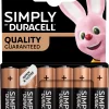Duracell Batterier*Simply AA alkaline batterier 6-pk.