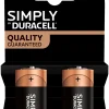 Duracell Batterier*Simply C Alkaline batterier 2-pk.