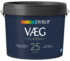 Dyrup Vægmaling*Væg Classic 25 4,5 liter Hvid