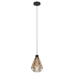 Eglo Loftlamper*Adwickle pendel Ø14,5 cm natur/sort