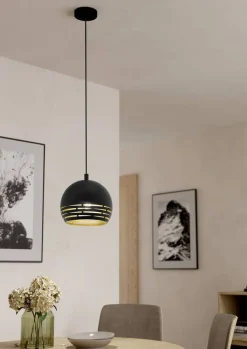 Eglo Loftlamper*Camastra pendel Ø22,5 cm sort/guld