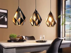 Eglo Loftlamper*Carlton langbordspendel sort 80,5 x 110 cm