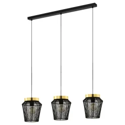 Eglo Loftlamper*Escandidos langbordspendel sort/guld