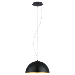 Eglo Loftlamper*Gaetano 1 pendel Ø38 cm Ø38 cm Sort/guld