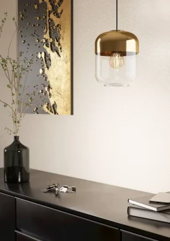 Eglo Loftlamper*Maryvilla pendel guld Ø17 cm