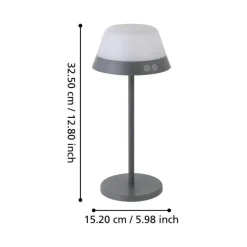 Eglo Udendørslamper|Bordlamper*Meggiano bordlampe genopladelig Grå