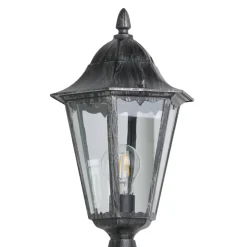 Eglo Udendørslamper*Navedo standerlampe sort/sølv 200 cm Sort og sølv
