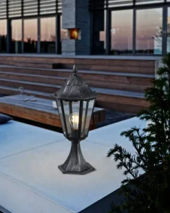 Eglo Udendørslamper*Navedo udendørslampe sort/sølv 47 cm Sort og sølv
