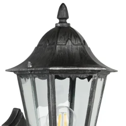 Eglo Udendørslamper*Navedo væglampe m/sensor sort/sølv 47,5 cm Sort og sølv