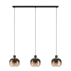 Eglo Loftlamper*Oilella langbordspendel sort/messingfinish
