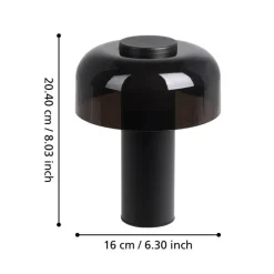 Eglo Udendørslamper|Bordlamper*Ponente bordlampe Ø16 cm genopladelig Sort