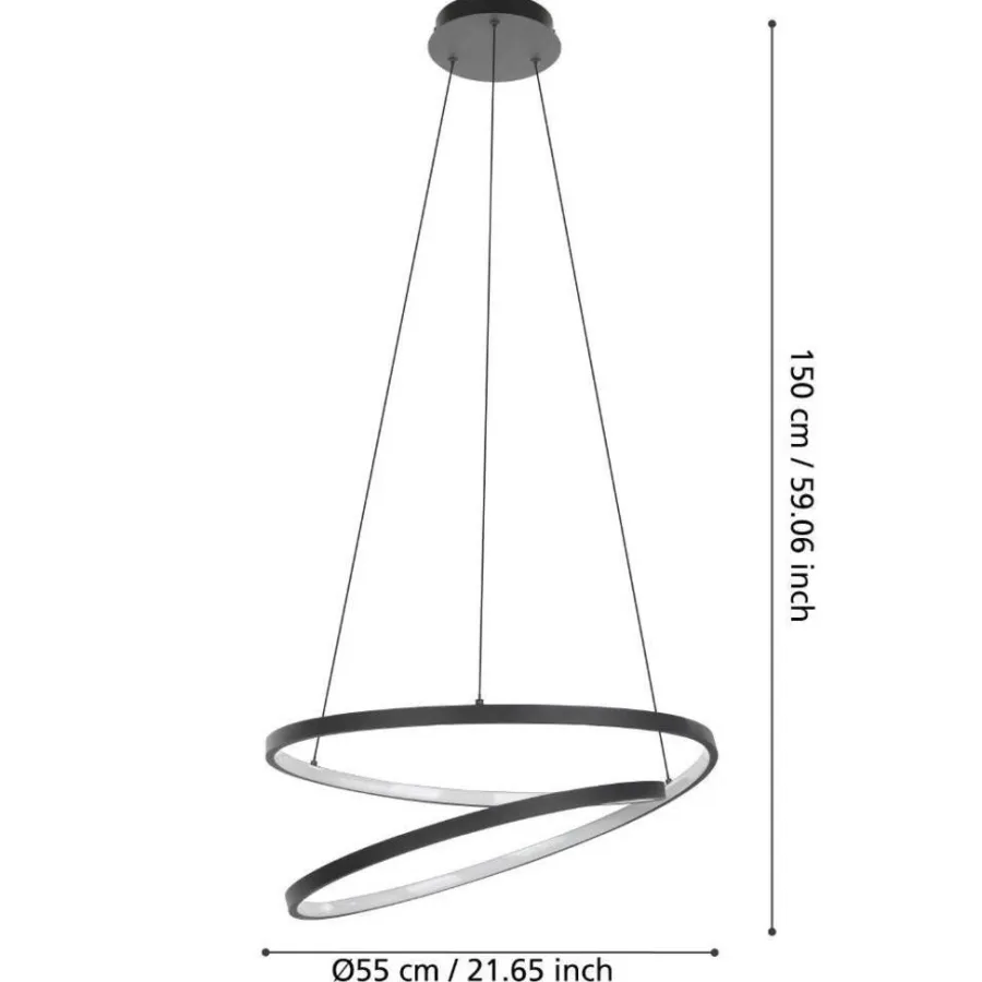 Eglo Loftlamper*Ruotale pendel Ø55 cm Sort