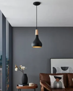 Eglo Loftlamper*Sabinar pendel Ø18 cm Sort/brun