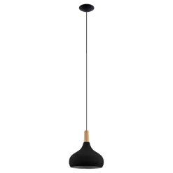 Eglo Loftlamper*Sabinar pendel Ø28 cm Sort/brun