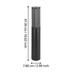 Eglo Udendørslamper*Salle standerlampe sort 46,5 cm Sort/transparent
