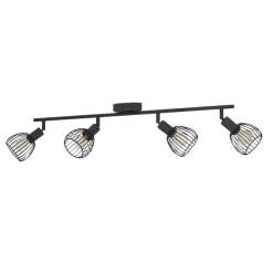 Eglo Loftlamper*Sonnino 4-spotskinne Sort