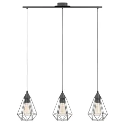 Eglo Loftlamper*Tarbes langbordspendel sort 79 cm