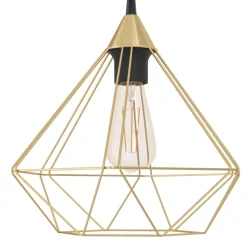 Eglo Loftlamper*Tarbes pendel børstet messingfinish Ø32,5 cm
