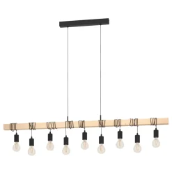 Eglo Loftlamper*Townshend langbordspendel sort/brun 150 cm