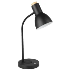 Eglo Bordlamper*Veradal bordlampe m/Qi-oplader Sort/træ