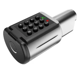 GUARD Dørhåndtag & Nøglecylindre*Elektronisk oval cylinder m/tastatur - Børstet/sort