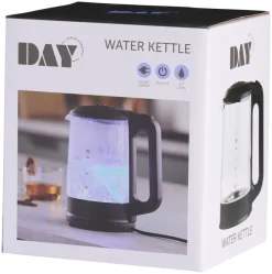 DAY Køkkenudstyr*Elkedel m/LED-lys 1,7 liter -