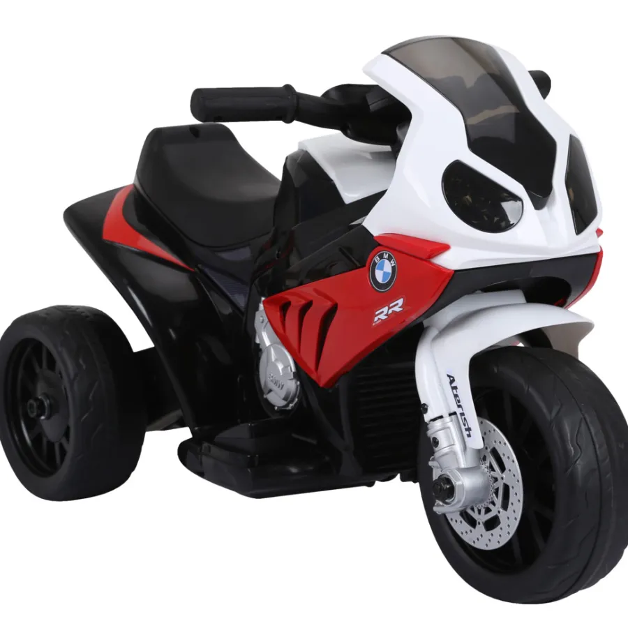 Nordic Play Legetøj*Elmotorcykel BMW S1000RR - Rød/sort