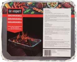 Grillexpert® Kulgrill & Briketter|Grilltilbehør*Engangsgrill 26 x 31,4 cm -