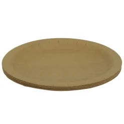 Husholdningsartikler|Campingudstyr*Engangstallerken i papir Ø18 cm 10 stk.