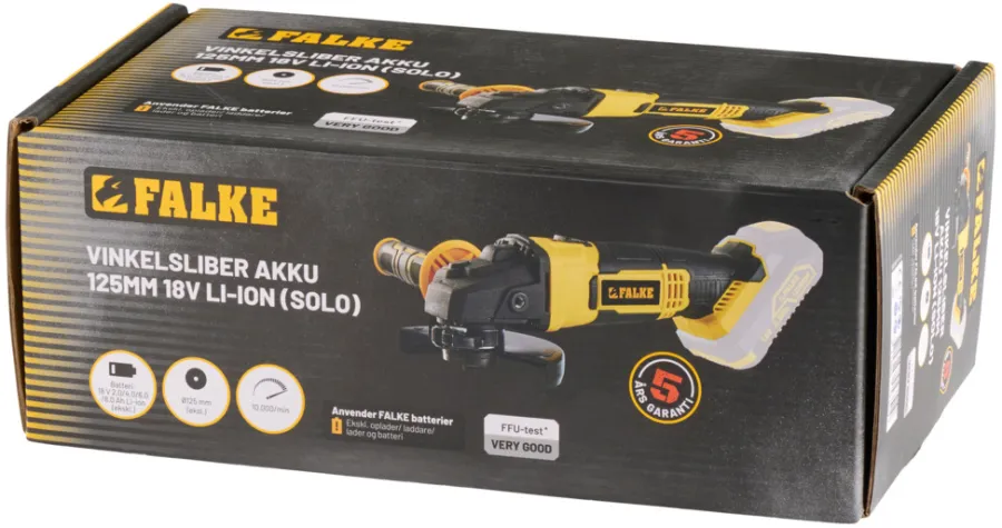 Falke® Polere- & Slibemaskiner*akku vinkelsliber 125 mm
