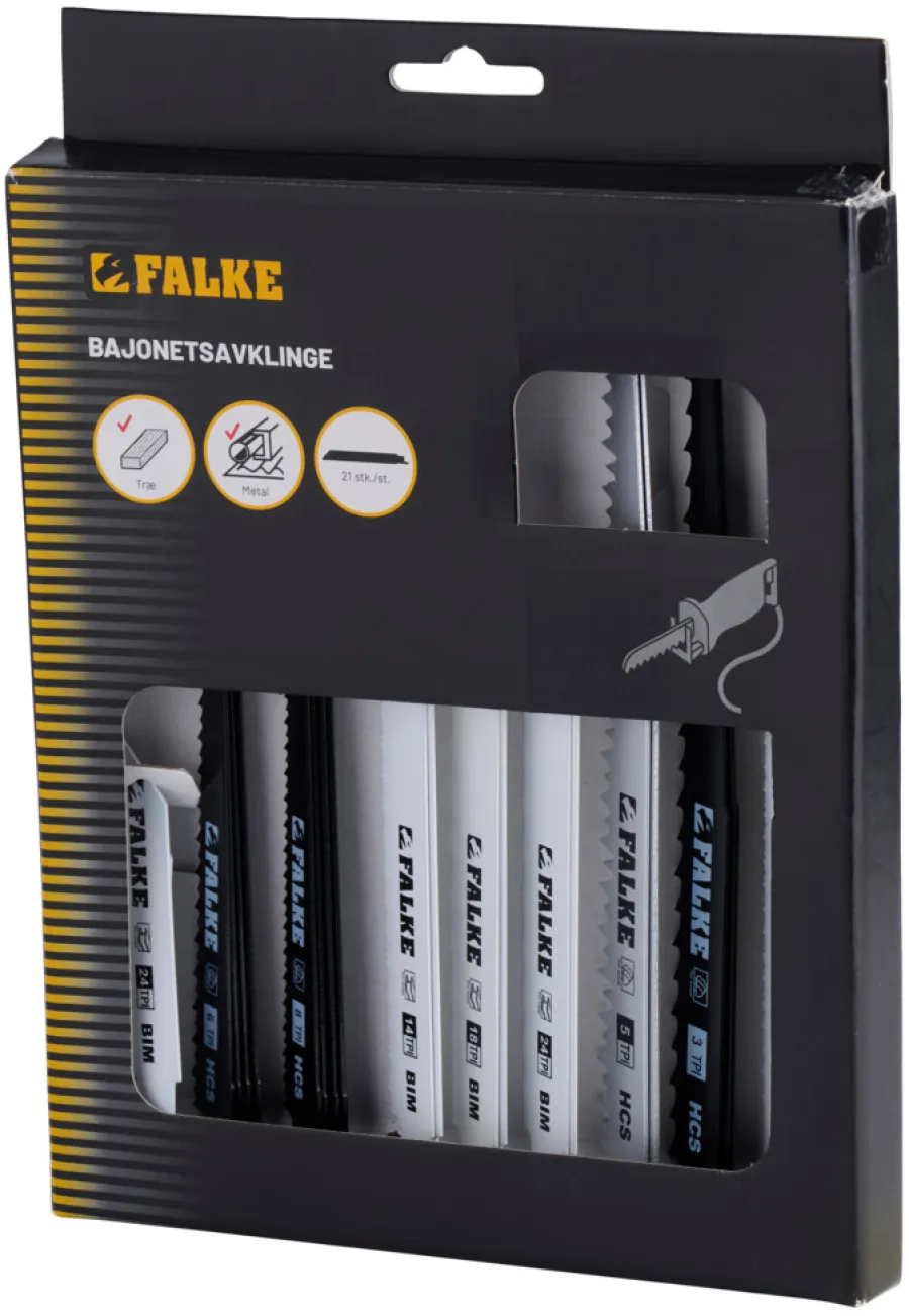 Falke® Savblade & -Klinger*bajonetsavklinger 21 dele