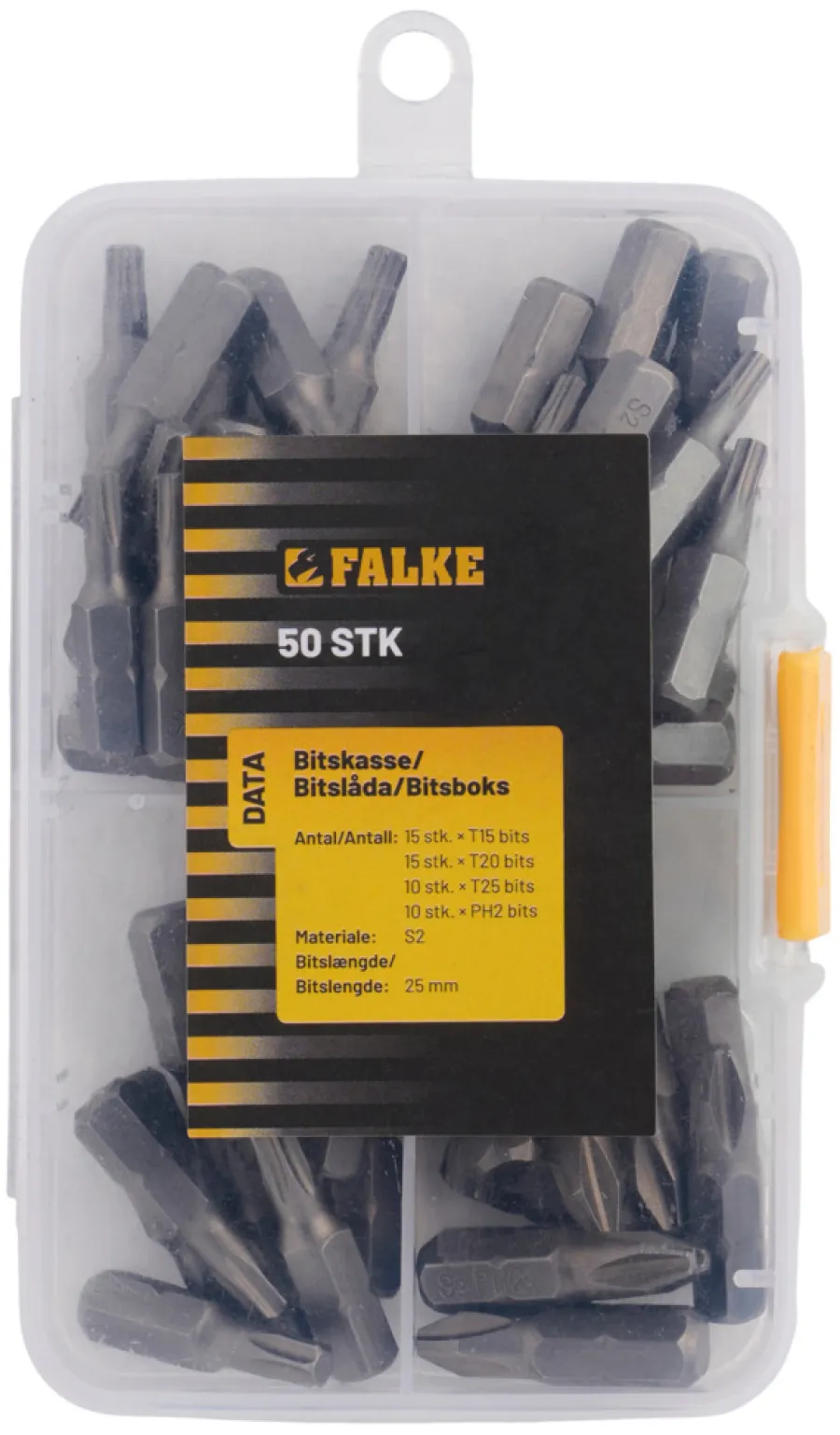 Falke® Bor & Bits*bitsæske torx og PH2 - 50 stk.