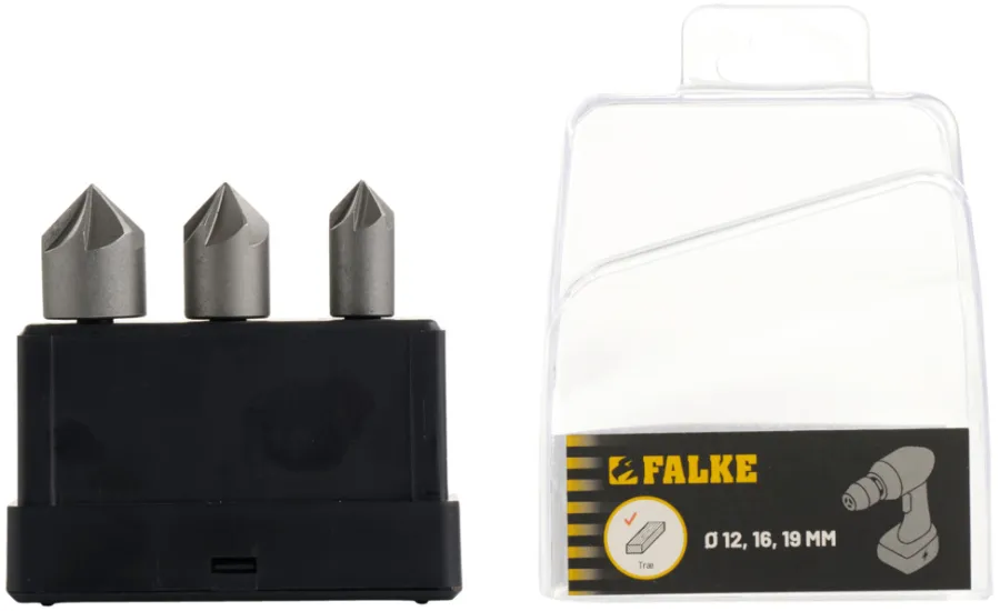 Falke® Bor & Bits*forsænkningsborssæt 3 stk.