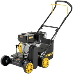 Falke® Vertikalskærere*2-i-1 benzindrevet plænelufter m/opsamler 212 cc