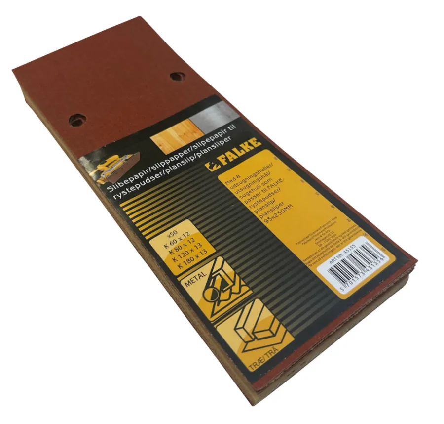 Falke® Sand- & Slibepapir*slibepapir 230 x 93 mm til rystepudser