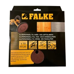 Falke® Sand- & Slibepapir*sliberondel Ø220 mm K120 10-pk.