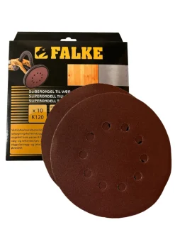 Falke® Sand- & Slibepapir*sliberondel Ø220 mm K120 10-pk.